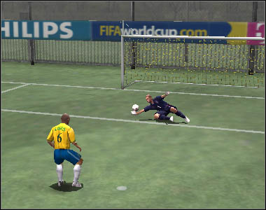 It is also possible to kick the ball over the goalkeeper - Shots - Movement - 2006 FIFA World Cup Germany - Game Guide and Walkthrough