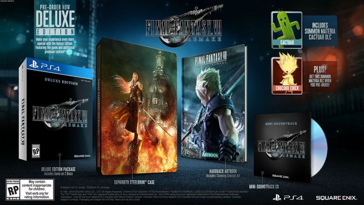 1st Class Edition includes an artbook, a CD with the games soundtrack, a steelbook and a figure of Cloud Strife and his motorcycle - Hardy Daytona - Final Fantasy 7 Remake Guide