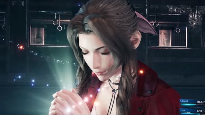 Aerith arbeitet als Händler im Slumviertel Midgars – Final Fantasy 7 Remake: Spielbare Charaktere – Liste aller – Team – Final Fantasy 7 Remake Guide