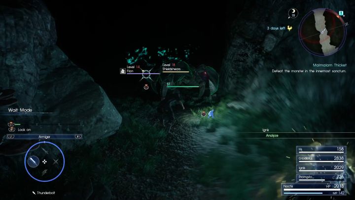 Dont be fooled by the low levels of the enemies - Shieldshears can hit really hard and Flan is resistant to almost everything. - Malmalam Thicket | Optional dungeons - Optional dungeons - Final Fantasy XV Game Guide
