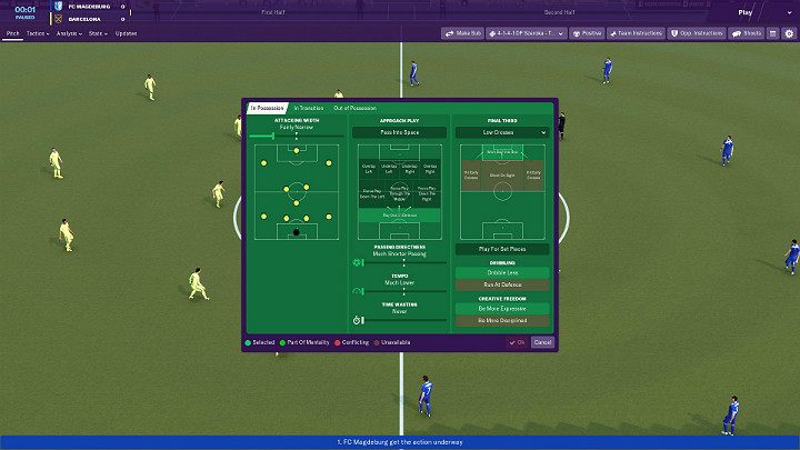 If the meeting doesnt go your way or when you see that you can use other play variants, its a good idea to think about changing tactics - Match in Football Manager 2019 - Match - Football Manager 2019 Guide and Tips
