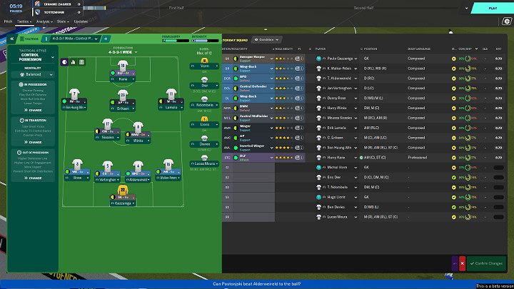 If the meeting does not go according to plan, and the situation on the playing field indicates that Your team simply cannot win, it is worth considering making changes in tactics - Match in Football Manager 2020 - Basics - Football Manager 2020 Guide