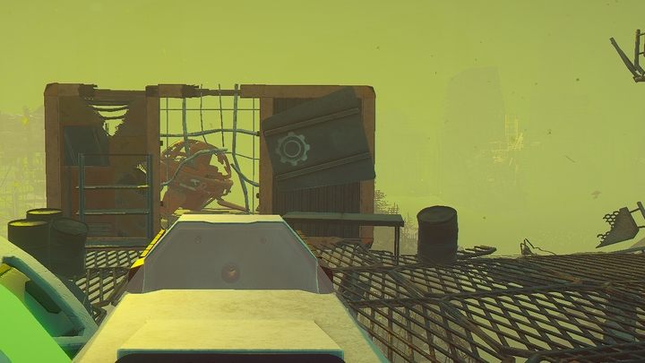 Using the Extractor, destroy the containers blocking the passage to the side room behind the ship - Forever Skies: First steps - how to start the game - Basics - Forever Skies Guide