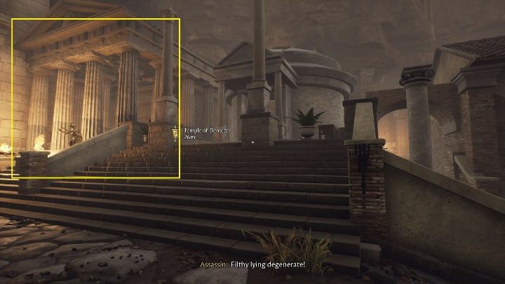 After talking with the locals, it's time to head to the Temple of Demeter - The Forgotten City: Egyptian Plaque - walkthrough - Part 4 - The Forgotten City Guide