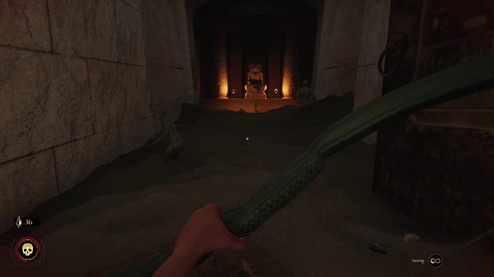 You will come across a door which will allow you to move forward, but passing through it will wake a lot of enemies - The Forgotten City: Egyptian Plaque - walkthrough - Part 4 - The Forgotten City Guide