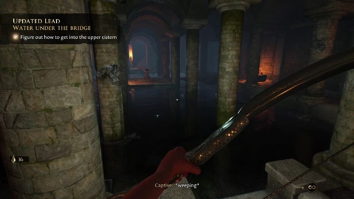 In the upper part of the tank you will find tied Sentilla - The Forgotten City: The Ones That Got Away - ending - Terminations - The Forgotten City Guide