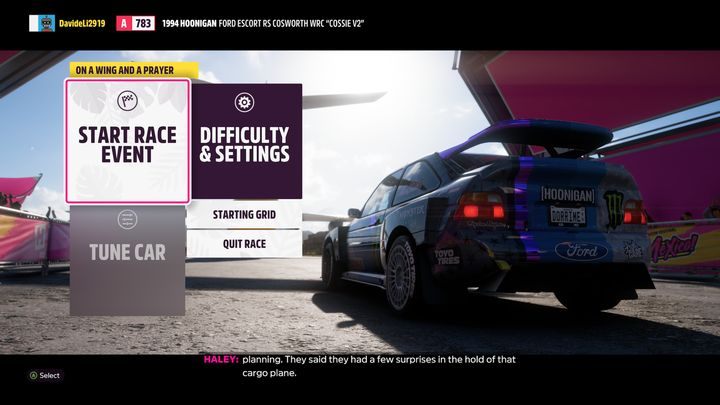 Zu Beginn des Rennens haben Sie die Möglichkeit, die Einstellungen und den Schwierigkeitsgrad zu ändern – Forza Horizon 5: Credits verdienen – So verdienen Sie schnell – Leitfaden – Forza Horizon 5 Guide