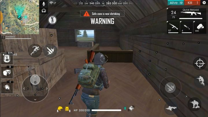 If you are hiding in a building, it is worth to sit on the top floor, next to the only entrance such as stairs. - Garena Free Fire: Tips and tricks - Basics - Garena Free Fire Guide