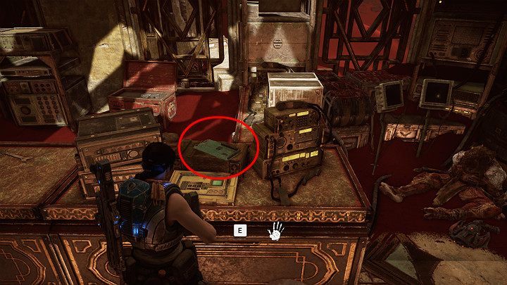 There is a collector item on the table - UNR LC Circuit A1 - Act 3 Chapter 3 - Some Assembly Required | Gears 5 Walkthrough - Act III - Gears 5 Guide