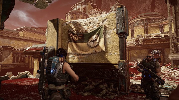Exit through the door and continue forward - Act 3 Chapter 3 - Some Assembly Required | Gears 5 Walkthrough - Act III - Gears 5 Guide