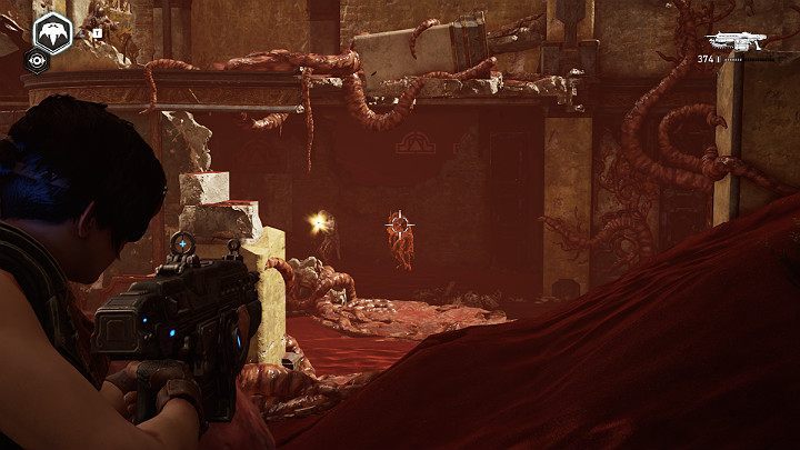 Pay special attention to hunters with bows who can use camouflage, making them invisible at first - Chapter 3 - Some Assembly Required | Gears 5 Walkthrough - Act III - Gears 5 Guide