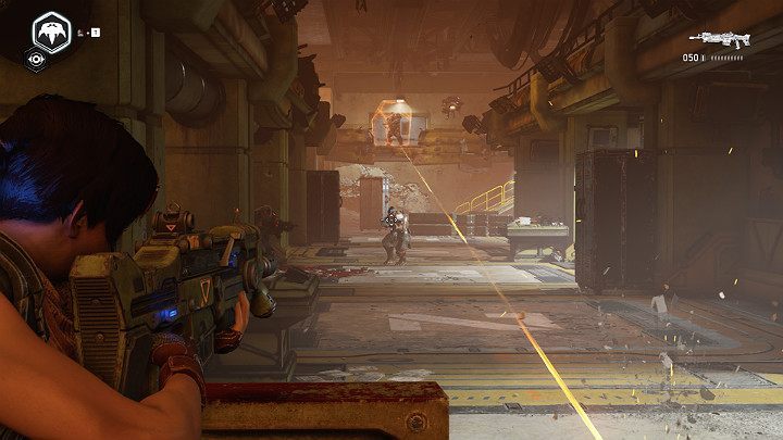 Continue forward - soon, youll encounter a large group of opponents - Chapter 3 - Some Assembly Required | Gears 5 Walkthrough - Act III - Gears 5 Guide