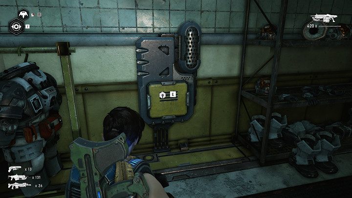 In the astronauts locker room you find a yellow box containing a component - Chapter 3 - Some Assembly Required | Gears 5 Walkthrough - Act III - Gears 5 Guide