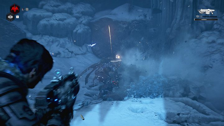The further path leads through an ice cave - Act 2 Chapter 4 - The Source of It All | Gears 5 Walkthrough - Act II - Gears 5 Guide