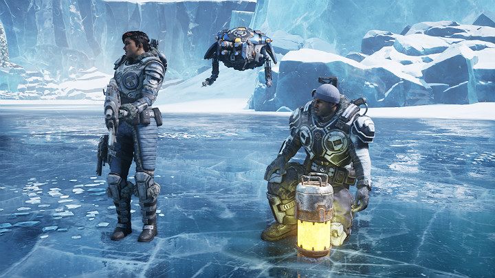 Go to the place indicated on the map, and create a passage down - Act 2 Chapter 4 - The Source of It All | Gears 5 Walkthrough - Act II - Gears 5 Guide