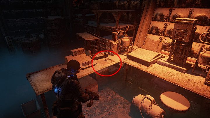 Get the collectible lying on the desk - Subject Analysis: EV-194-9 - Act 2 Chapter 5 - Dirtier Little Secrets | Gears 5 Walkthrough - Act II - Gears 5 Guide