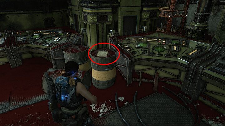 Before you open the next door, go down yourself first and head to the control station in the corner on the left - Act 3 Chapter 2 - Rocket Plan | Gears 5 Walkthrough - Act III - Gears 5 Guide