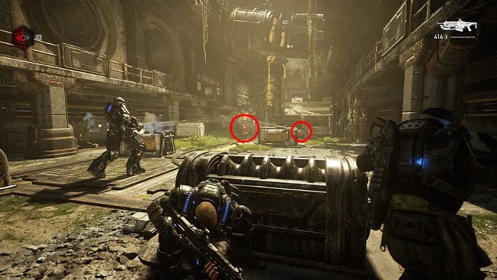 Hide behind the nearest cover - Act 1 Chapter 1 - Shot in the Dark | Gears 5 Walkthrough - Act I - Gears 5 Guide