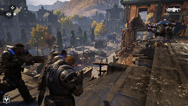 Go outside and help Lizzie clear the streets - Act 1 Chapter 3 - This is War | Gears 5 Walkthrough - Act I - Gears 5 Guide
