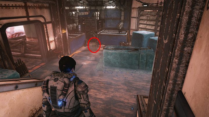 Go towards the steam farm and turn right to go up the stairs - Act 2 Chapter 1 - Recruitment | Gears 5 Walkthrough - Act II - Gears 5 Guide