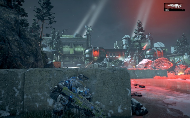 Reach the turret by dashing from cover to cover - Act 1:0 - Prologue | Walkthrough - Walkthrough - Gears of War 4 Game Guide