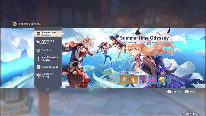 Summertime Odyssey is a summer event that will last about 40 days from day one - Genshin Impact: Summertime Odyssey (event) - solution, walkthrough - Events - Genshin Impact Guide