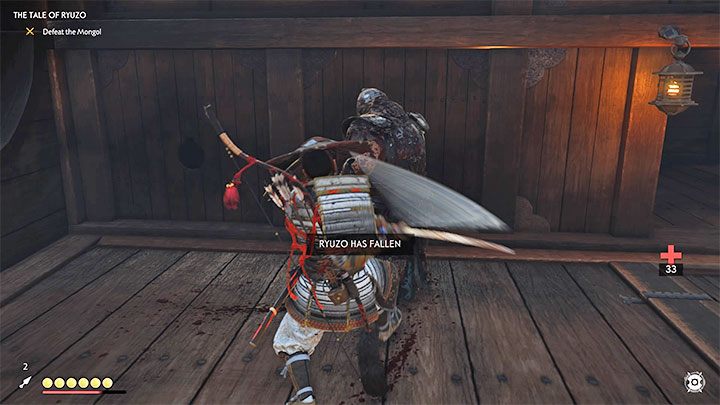 Go back to where Jin and Ryuzo split up earlier (you will encounter a new enemy along the way) - Ghost of Tsushima: The Tale of Ryuzo walkthrough - Act 1 - Ghost of Tsushima Guide, Walkthrough