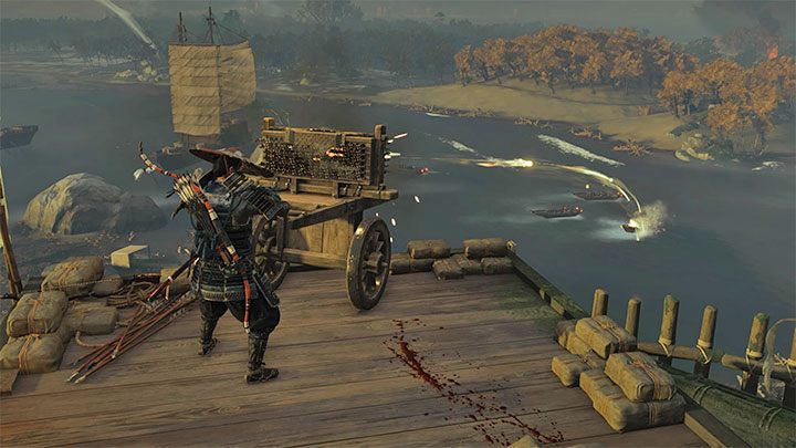 Now for the most enjoyable part of the mission - youll use the hwacha to fire at Mongolian targets - Ghost of Tsushima: A Message In Fire walkthrough - Act 2 - Ghost of Tsushima Guide, Walkthrough