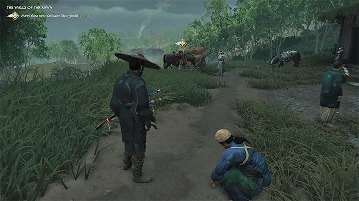 This is one of the missions unlocked after completing A New Horizon story quest - shortly after reaching the Toyotama region - Ghost of Tsushima: The Walls of Yarikawa walkthrough - Act 2 - Ghost of Tsushima Guide, Walkthrough
