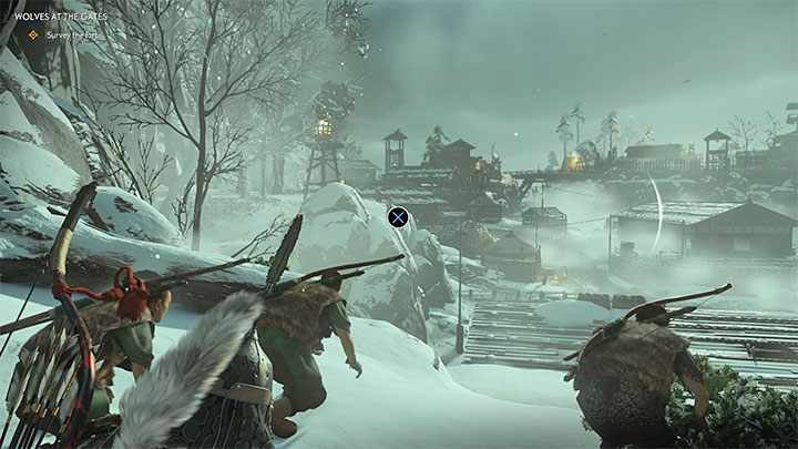 Reach a small hill from which you can see the fort - youll need to scout it - Ghost of Tsushima: Wolves at the Gates walkthrough - Act 3 - Ghost of Tsushima Guide, Walkthrough