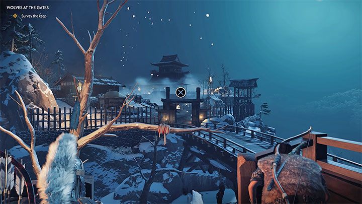 After dealing with the patrol, use the path they used and head to the unexplored parts of the fort - Ghost of Tsushima: Wolves at the Gates walkthrough - Act 3 - Ghost of Tsushima Guide, Walkthrough