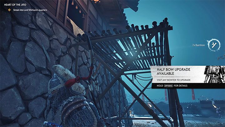 Go through the open gate and turn left immediately - Ghost of Tsushima: Heart of the Jito walkthrough - Act 3 - Ghost of Tsushima Guide, Walkthrough