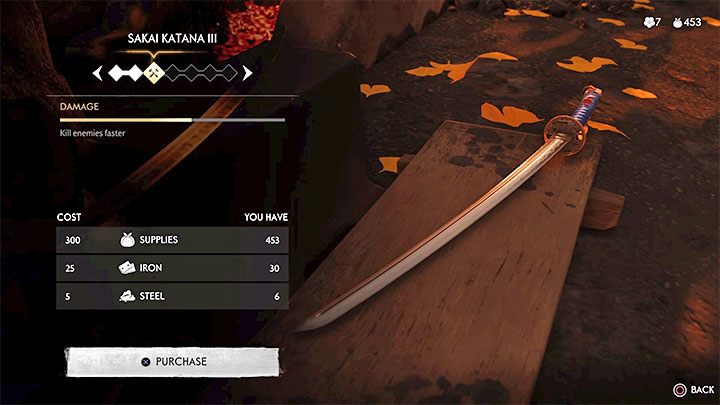 Improving weapons and armor is meant to increase their stats, and as a result, this is a very important process because you can deal with opponents more easily and increase your chances of keeping the main character alive - Ghost of Tsushima: Beginners guide and tips - Basics - Ghost of Tsushima Guide, Walkthrough