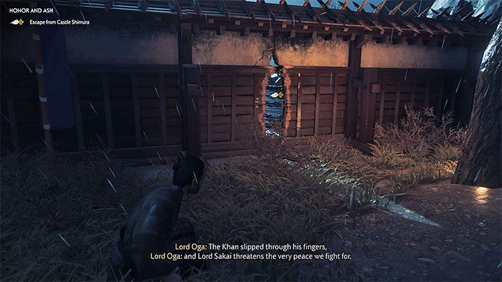 Bypass other enemies from the left side by sneaking behind their backs - Ghost of Tsushima: Honor and Ash walkthrough - Act 3 - Ghost of Tsushima Guide, Walkthrough