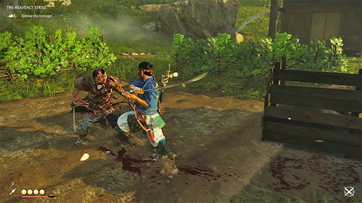 The Stone stance is the best choice for attacking opponents who use swords and katanas - Ghost of Tsushima: Stance - how to unlock, when to use? - Combat - Ghost of Tsushima Guide, Walkthrough