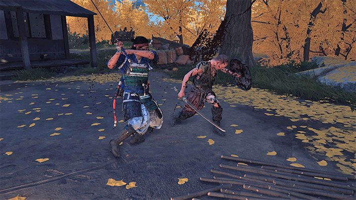 The Water stance is the best choice for attacking opponents who use shields - Ghost of Tsushima: Stance - how to unlock, when to use? - Combat - Ghost of Tsushima Guide, Walkthrough