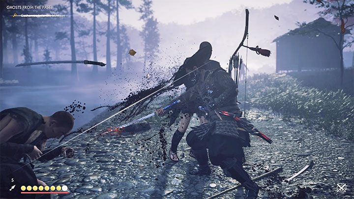 You can try a standoff for the first time during the prologue - Ghost of Tsushima: Samurai style - Direct combat - Basics - Ghost of Tsushima Guide, Walkthrough