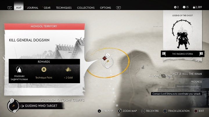 Location: Mount Jogaku - Ghost of Tsushima: Mongol Camps, Kamiagata Region secrets map - Kamiagata Region - Ghost of Tsushima Guide, Walkthrough