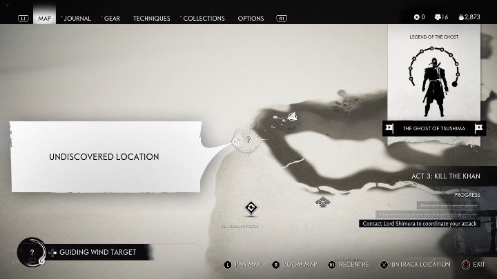 Location: Cedar Temple - Ghost of Tsushima: Mongol Camps, Kamiagata Region secrets map - Kamiagata Region - Ghost of Tsushima Guide, Walkthrough