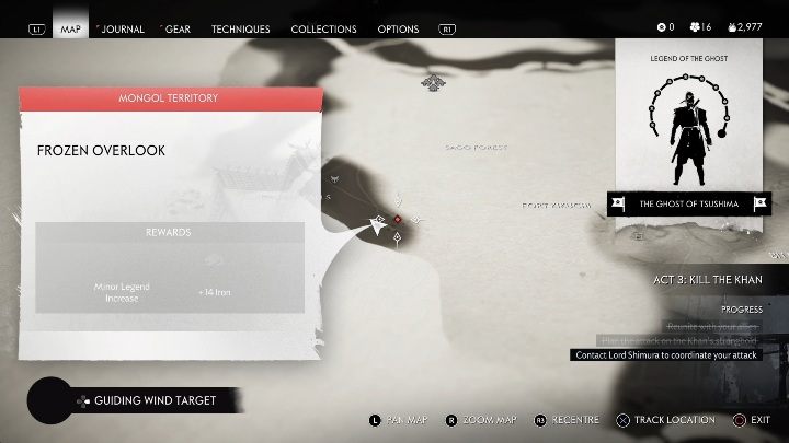 Location: Kamigata Falls - Ghost of Tsushima: Mongol Camps, Kamiagata Region secrets map - Kamiagata Region - Ghost of Tsushima Guide, Walkthrough