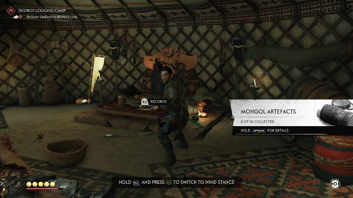 This item can be found on the altar located in the leaders tent - Ghost of Tsushima: Records - secrets, missables, video guide - Secrets and collectibles - Ghost of Tsushima Guide, Walkthrough