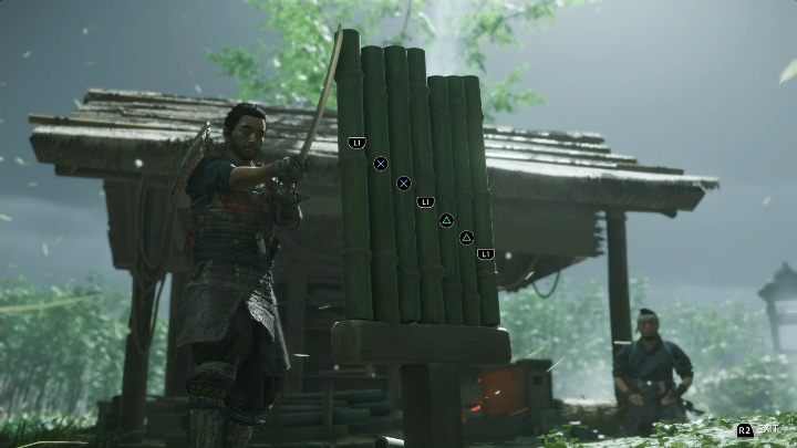 This location (with a bamboo strike) can be found in the northeast part of the map - Ghost of Tsushima: Bamboo Strikes, Izuhara Region secrets map, video guide - Izuhara Region - Ghost of Tsushima Guide, Walkthrough