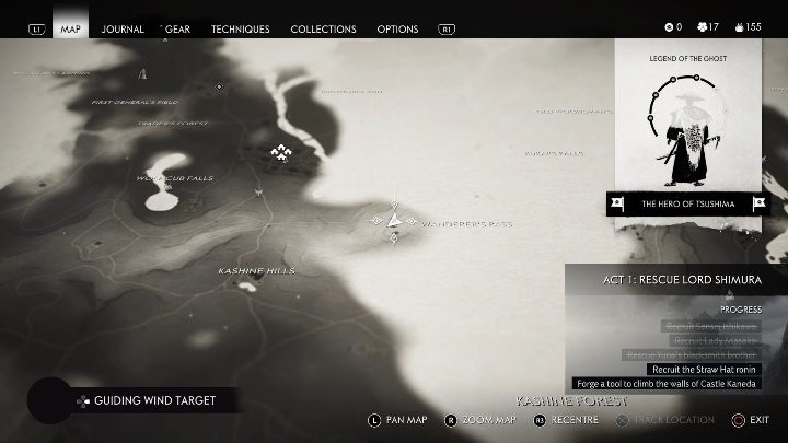 Location: Wanderers Pass - Ghost of Tsushima: Bamboo Strikes, Izuhara Region secrets map, video guide - Izuhara Region - Ghost of Tsushima Guide, Walkthrough