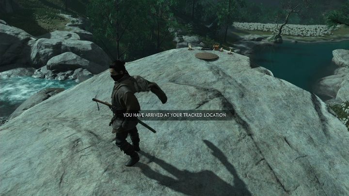 Haiku can be performed on top of a mountain, right next to the river - Ghost of Tsushima: Haiku, Izuhara Region secrets map, video guide - Izuhara Region - Ghost of Tsushima Guide, Walkthrough