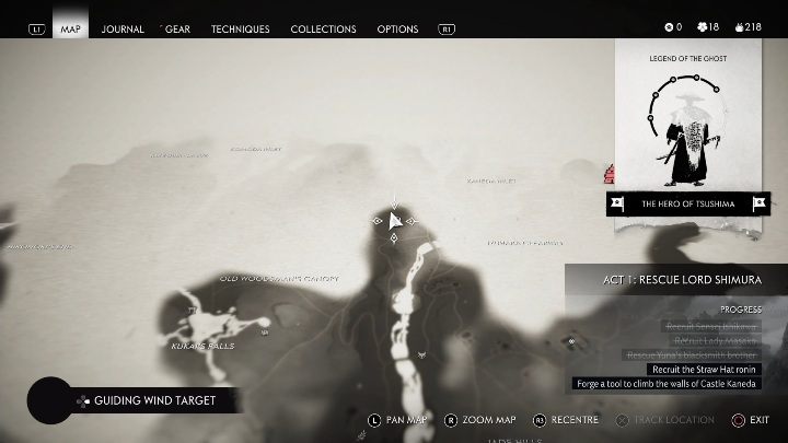 Location: Old Woodsmans Canopy - Ghost of Tsushima: Hot Springs, Izuhara Region secrets map, video guide - Izuhara Region - Ghost of Tsushima Guide, Walkthrough