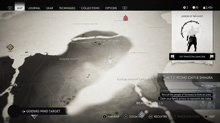 Location: Serene Forest - Ghost of Tsushima: Hot Springs, Toyotama Region secrets map, video guide - Toyotama Region - Ghost of Tsushima Guide, Walkthrough