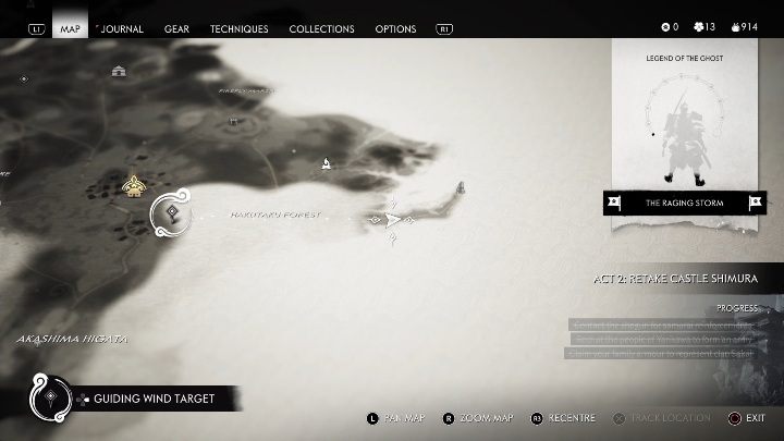 Location: Hukataku Forest - Ghost of Tsushima: Hot Springs, Toyotama Region secrets map, video guide - Toyotama Region - Ghost of Tsushima Guide, Walkthrough