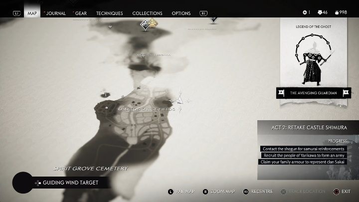Location: Old Togo Rice Fields - Ghost of Tsushima: Pillars of Honor, Toyotama Region secrets map, video guide - Toyotama Region - Ghost of Tsushima Guide, Walkthrough
