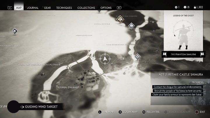 Location: Old Kanazawa Marsh - Ghost of Tsushima: Pillars of Honor, Toyotama Region secrets map, video guide - Toyotama Region - Ghost of Tsushima Guide, Walkthrough