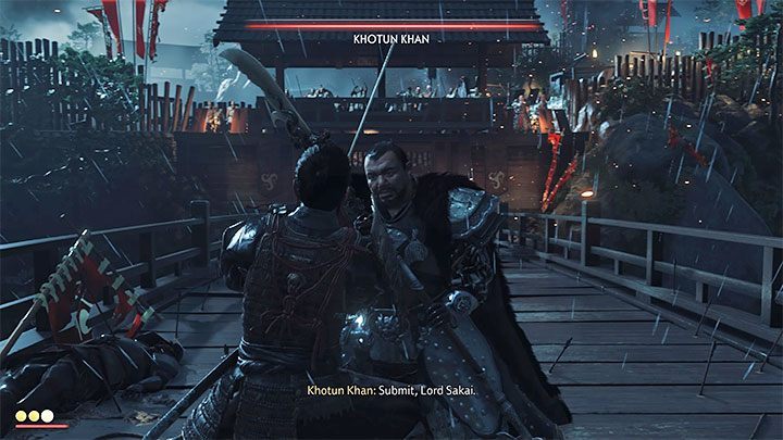 The most important thing is that you cant defeat Khan now - Ghost of Tsushima: Prologue tale walkthrough, video guide - Main tales - Ghost of Tsushima Guide, Walkthrough